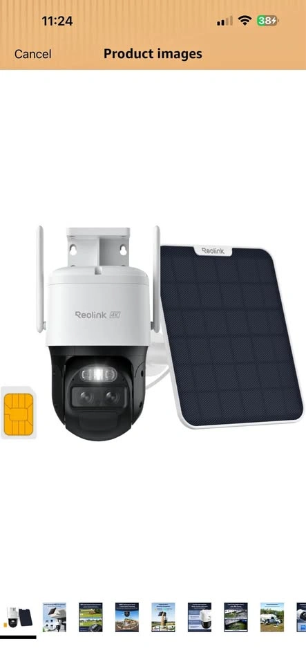 Reolink 4K Solar Powered 4G LTE Security Camera