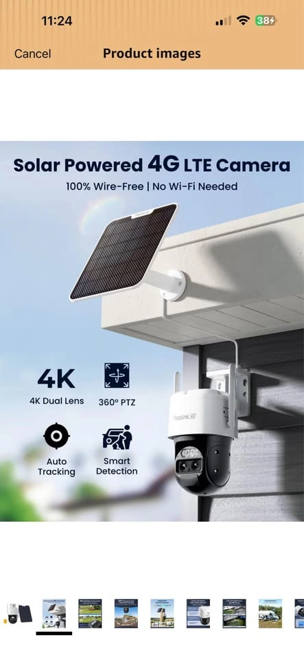 Reolink 4K Solar Powered 4G LTE Security Camera - photo 2