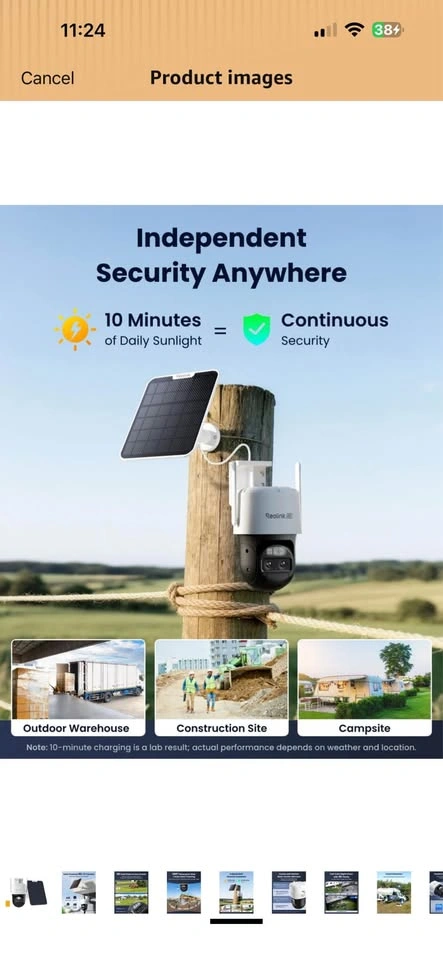 Reolink 4K Solar Powered 4G LTE Security Camera - photo 5