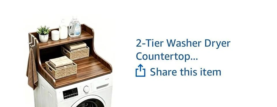 Washer dryer countertop