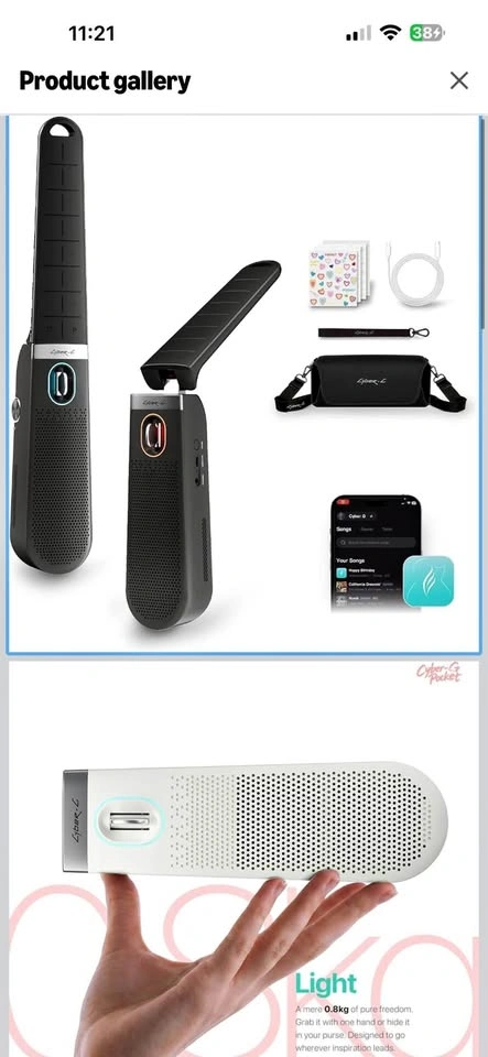 Enya CYBER-G Pocket Guitar with 15 Instrument Tones