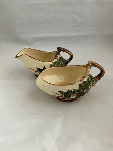 McCOY POTTERY "Ivy and Twig" Sugar & Creamer Tea Set