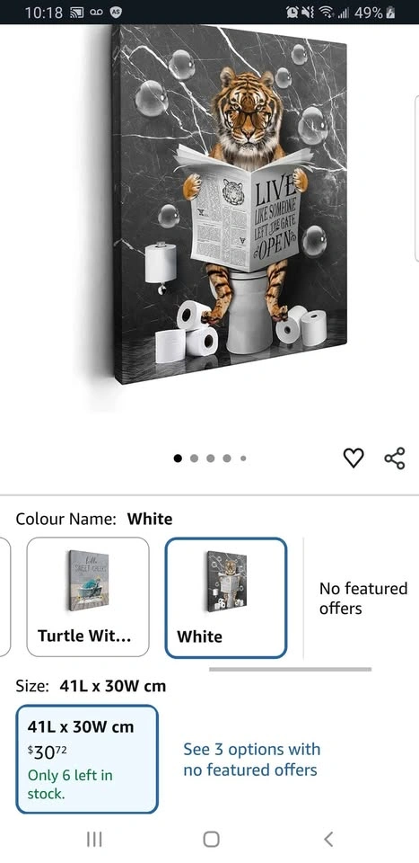 New sealed 12x16" Kasluolo bathroom Wall Art - photo 2