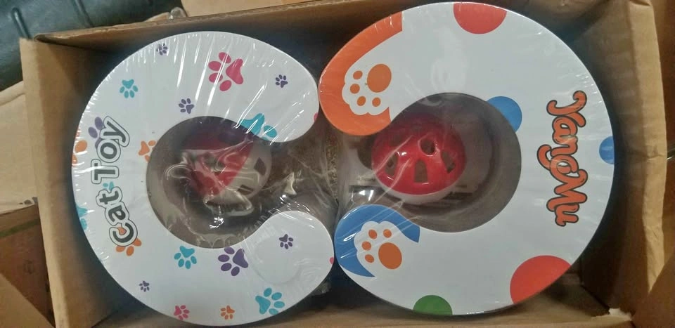 Small 2 pack accordion with ball cat toys
