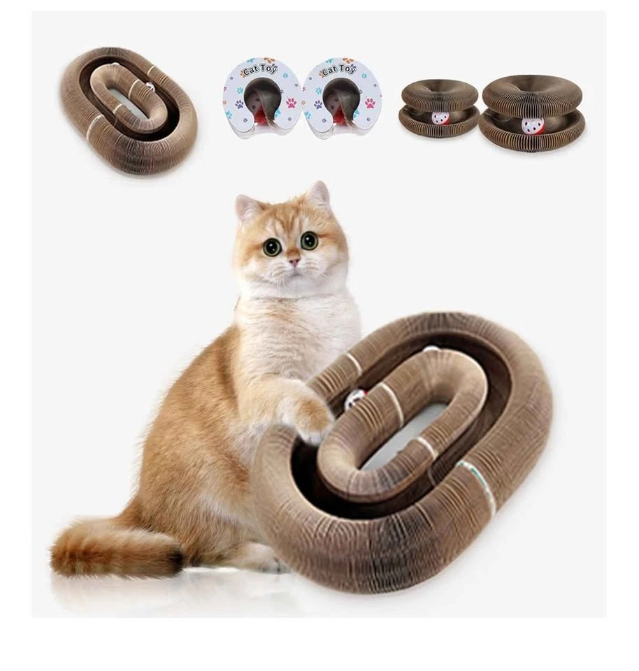 Small 2 pack accordion with ball cat toys - photo 2