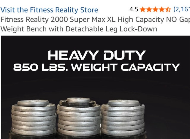 Fitness Reality 2000 Super Max XL Weight Bench - photo 5