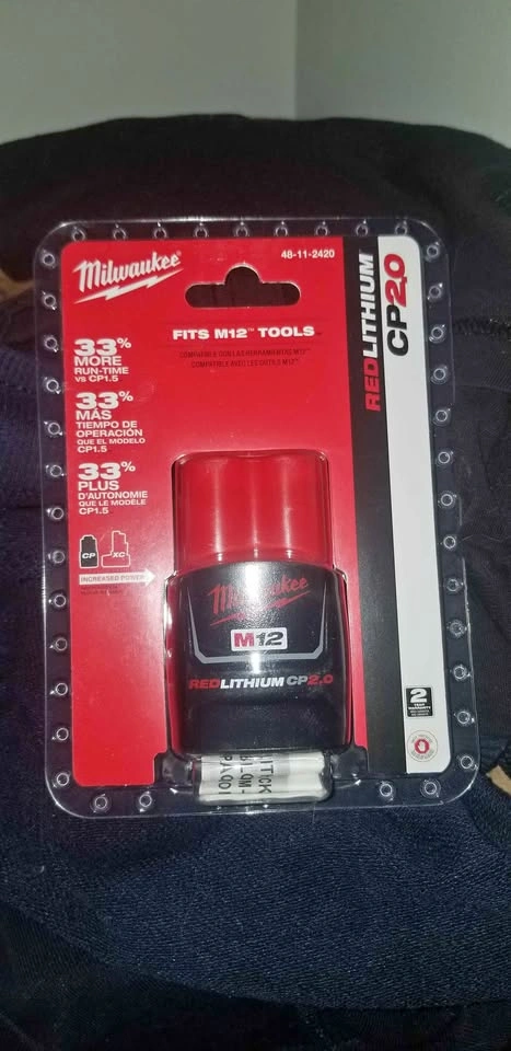 New M12 CP 2.0 Battery New in Package Milwaukee