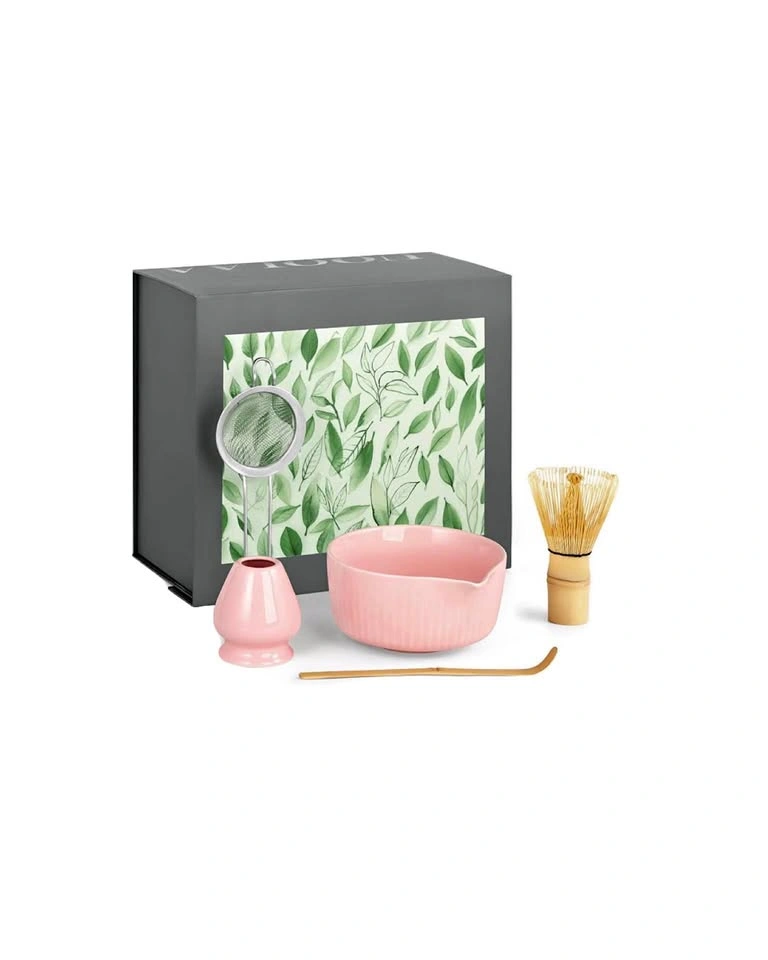 Luoia Pink 5-Piece Matcha Tea Set