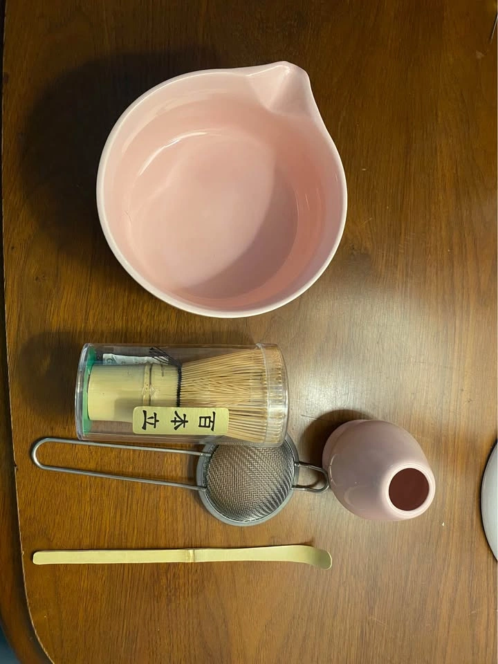 Luoia Pink 5-Piece Matcha Tea Set - photo 3