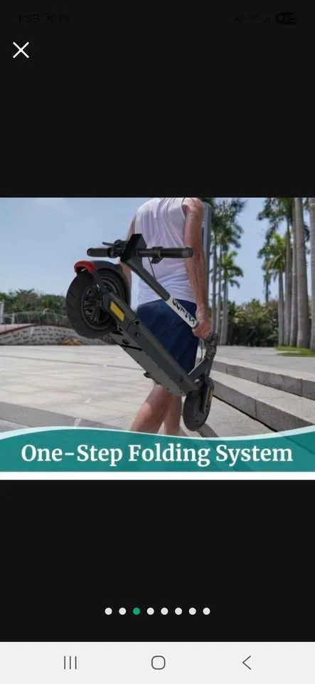 Adults Electric Scooter, 8.5" Tire, 14/16 Mile, 15.5/18 mph image indicator(3)