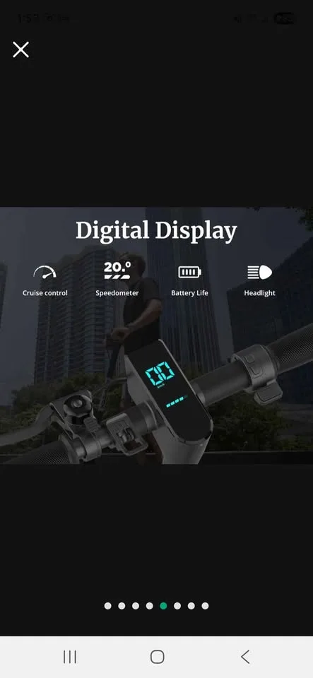 Adults Electric Scooter, 8.5" Tire, 14/16 Mile, 15.5/18 mph image indicator(5)