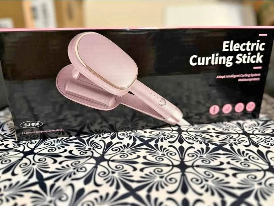 New Pink Electric Curling Stick Hair Waver