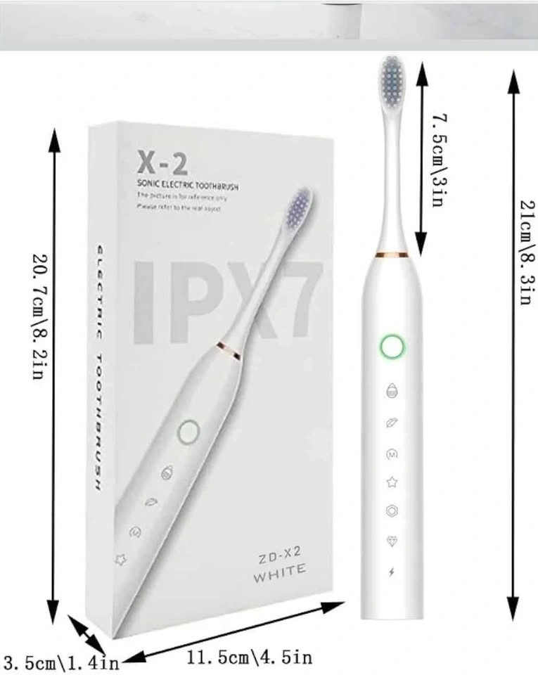 Brand New X-2 Sonic Electric Toothbrush – Rechargeable & Waterpr - photo 2