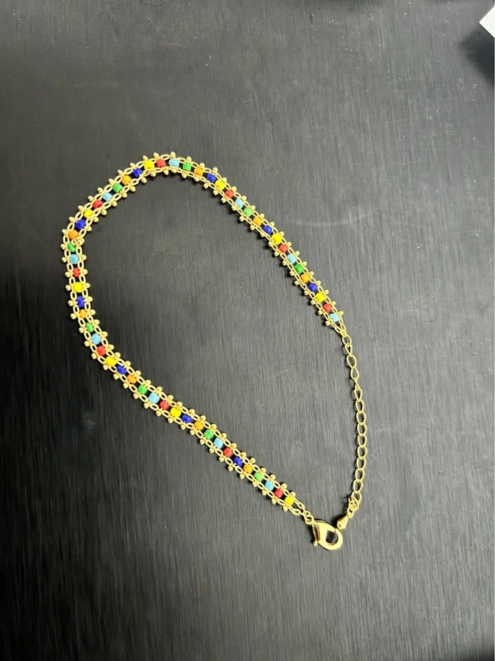 Gold-Tone copper and ceramic Anklets - photo 2