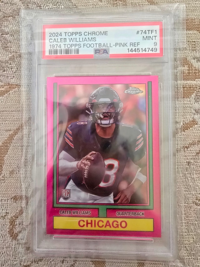 2024 Topps Chrome Caleb Williams PSA 9 Mint