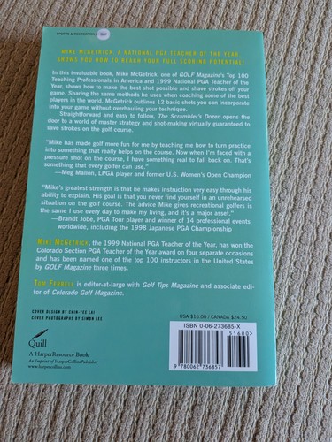 The Scrambler's Dozen Mike McGetrick Golf Instruction Paperback - photo 2