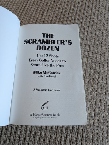 The Scrambler's Dozen Mike McGetrick Golf Instruction Paperback - photo 4