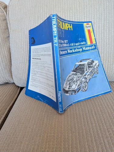 Triumph TR7 1975-1977 Haynes Repair Workshop Manual - photo 3