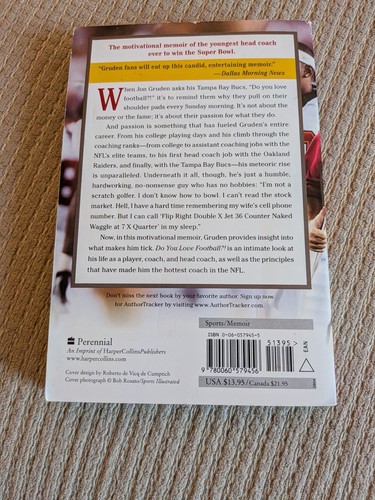 Do You Love Football?! Jon Gruden Vic Carucci NFL Memoir 2004 - photo 2