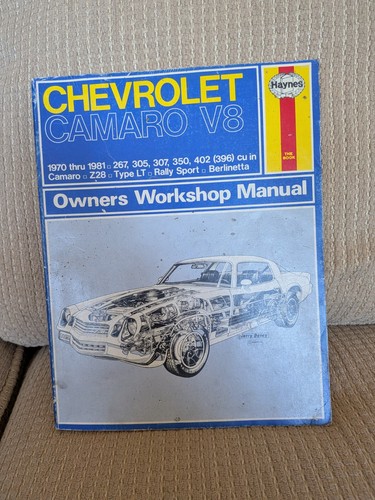 Haynes Chevrolet Camaro V8 1970-1981 Owners Workshop Repair Manu