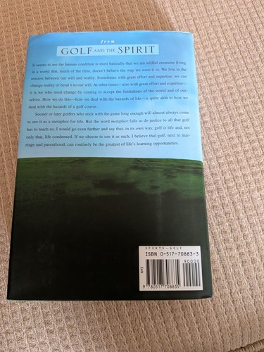 Golf and the Spirit M. Scott Peck Hardcover Dust Jacket - photo 2