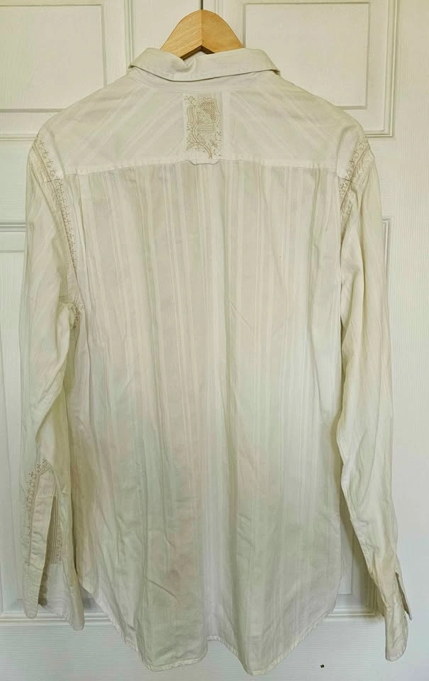 Vintage GUESS Men’s Embroidered Long Sleeve Shirt - Size XL - photo 2