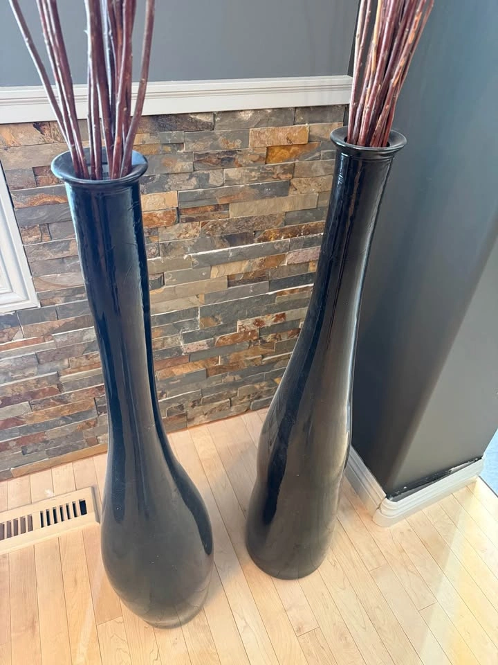 Tall Glass Pier One Floor Vases - photo 3