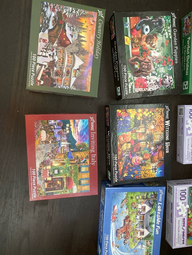 puzzles 100 pieces and 300 pieces $10 each - photo 2