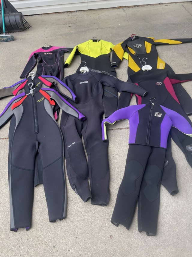 43 Used wetsuits in 3mm, 5mm and 7mm - photo 3