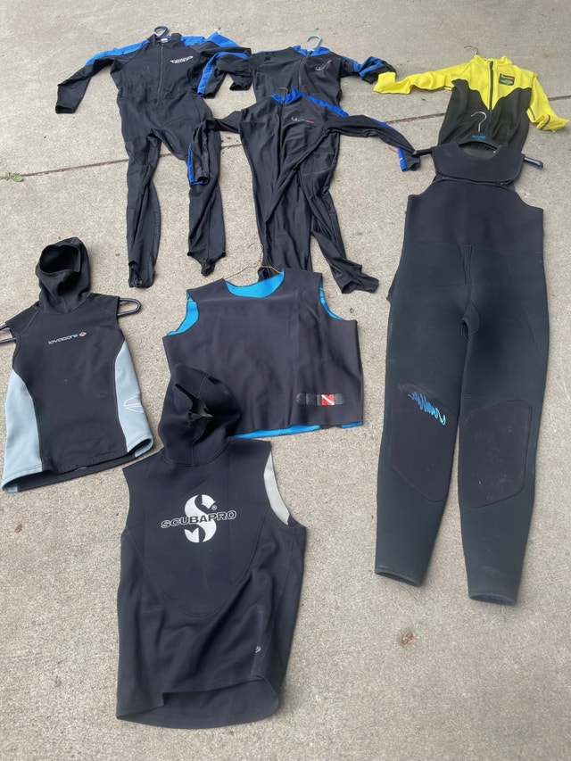 43 Used wetsuits in 3mm, 5mm and 7mm - photo 4