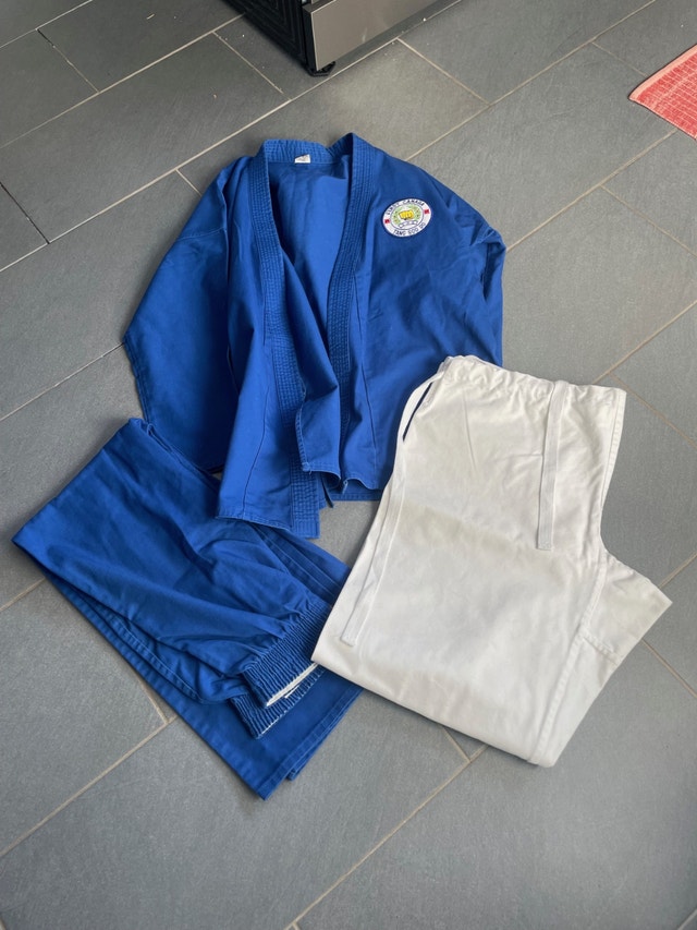 Adult XL (6) karate uniform shirt and 2 pairs of pants