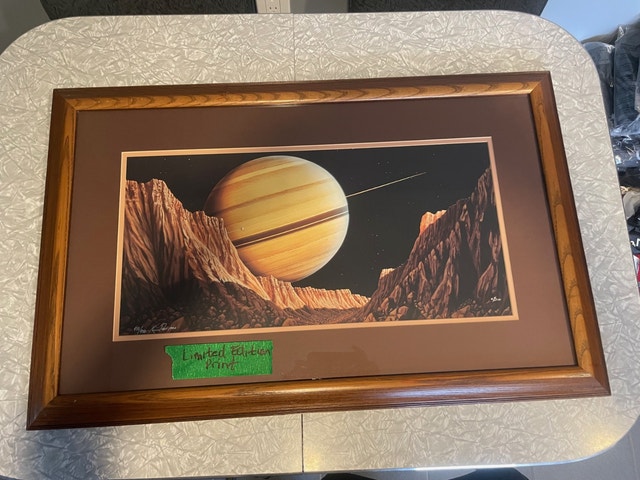 Kim Poor limited edition print of Saturn art