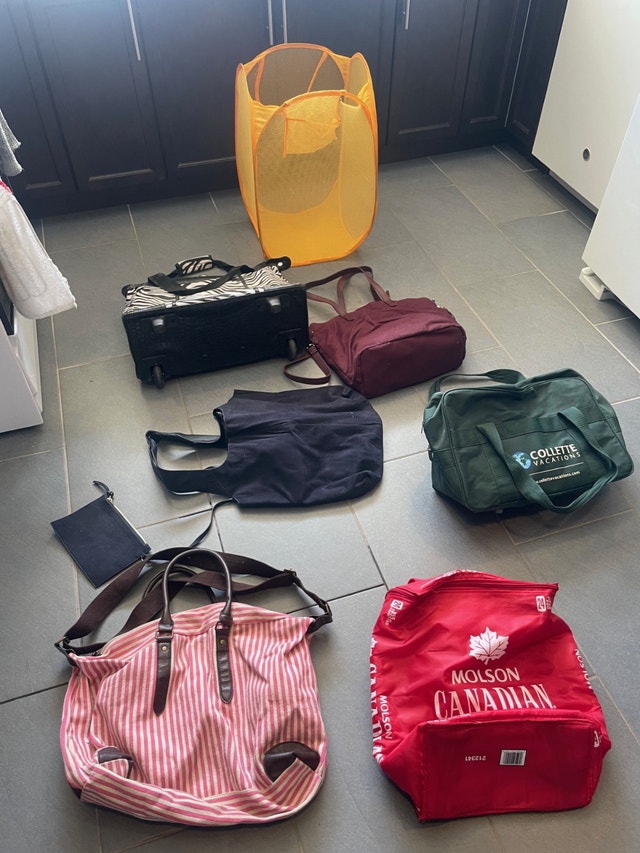 Bunch of Bags - purses, dance roller bag, cooler, organization