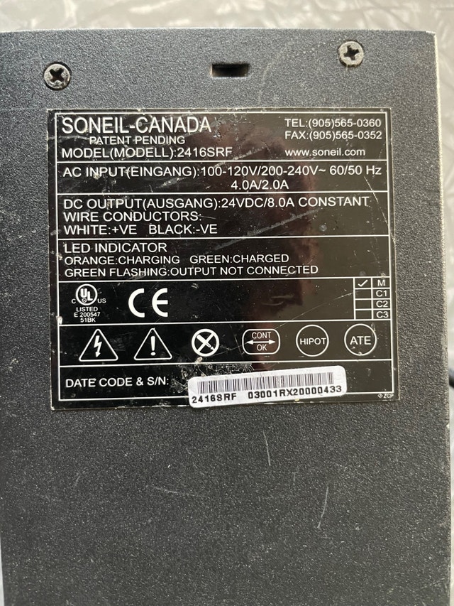 Soneil-Canada Charger Model #2416SRF - photo 2