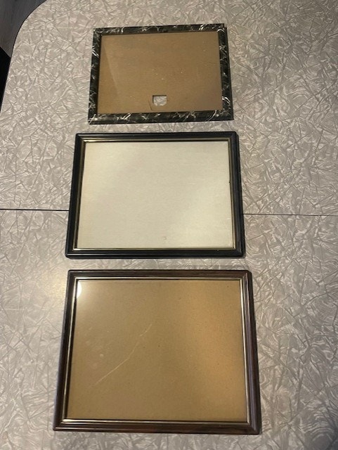 3 frames 8 X 11 inch in size. Great for Diplomas and degrees