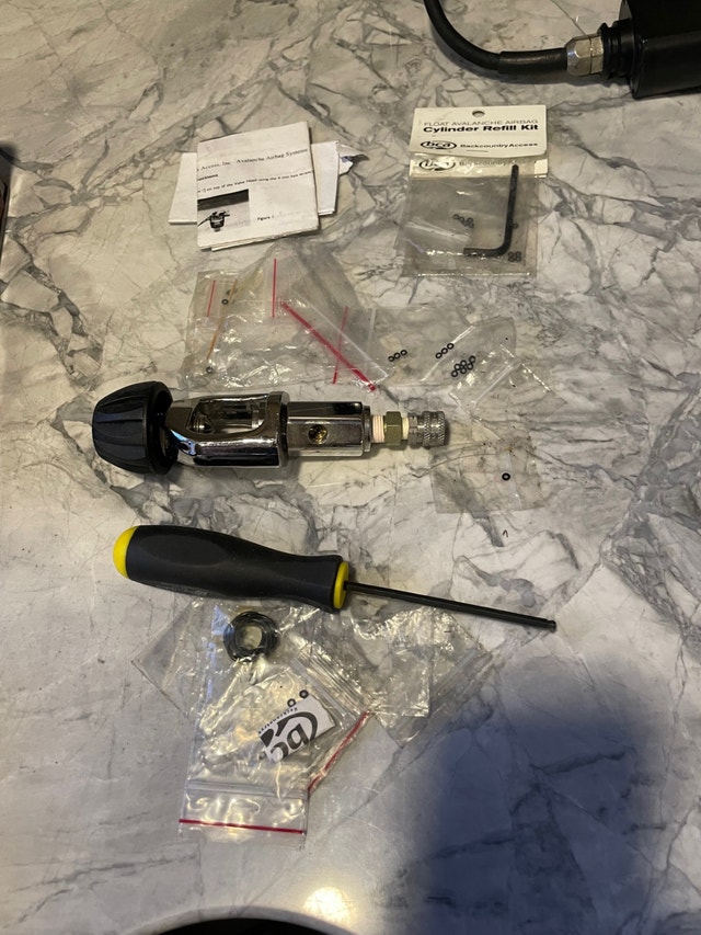 BCA refill kit to refill airbags and backpacks canisters