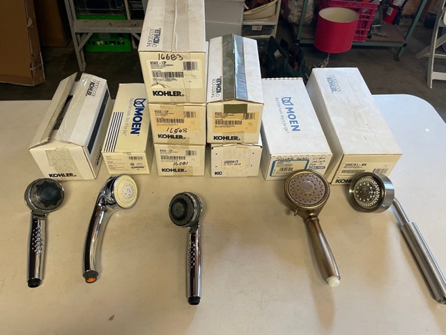 7 Kohler and Moen Shower heads