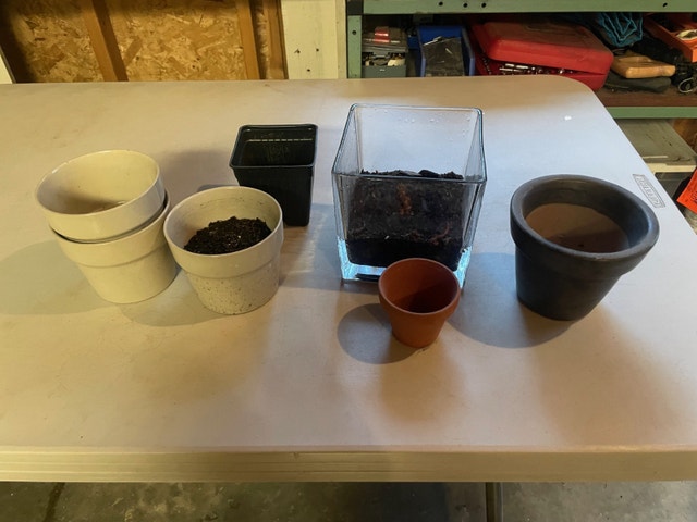 7 Plant Pots and bird decoration - Some are Ikea