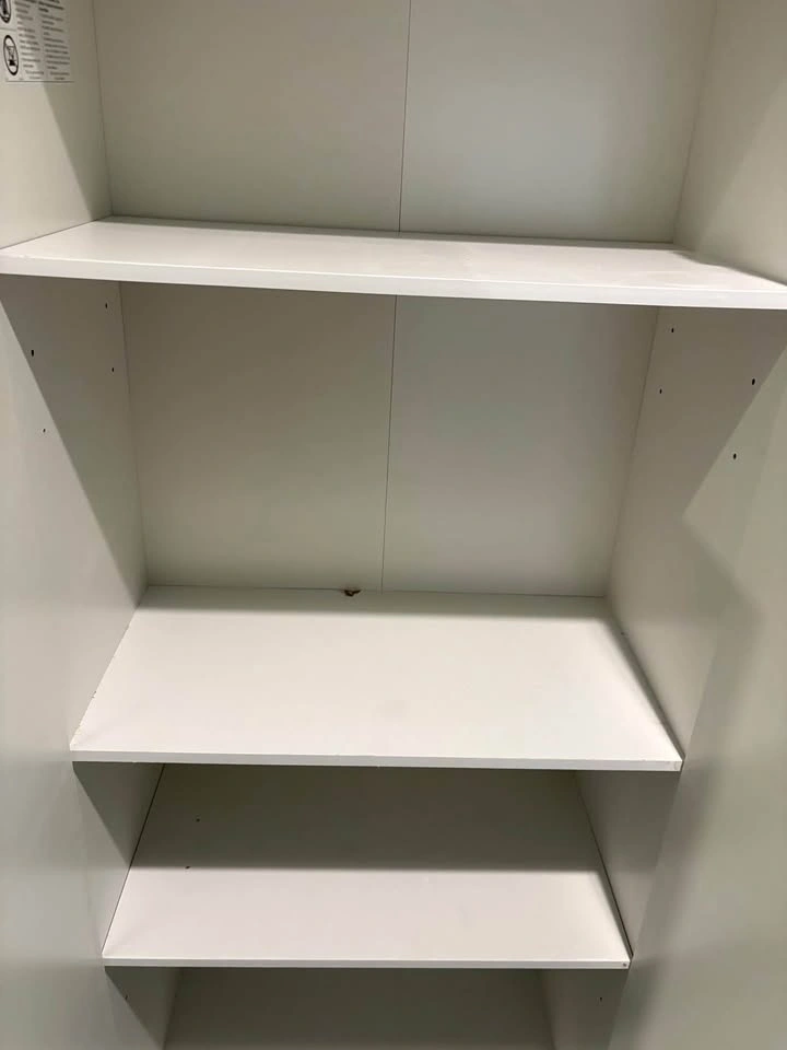 USED 2-Door Storage/Pantry Cabinet With Adjustable Shelves, Whit - photo 4