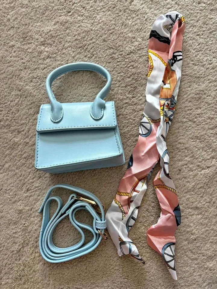 Baby Blue Mini Purse