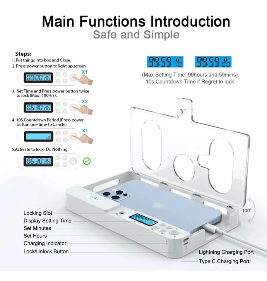 Phone Lock Box with Timer - photo 4