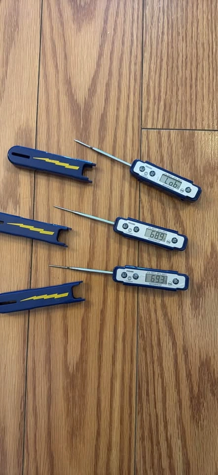 3 Comark PDQ400 Waterproof Digital Food Thermometers