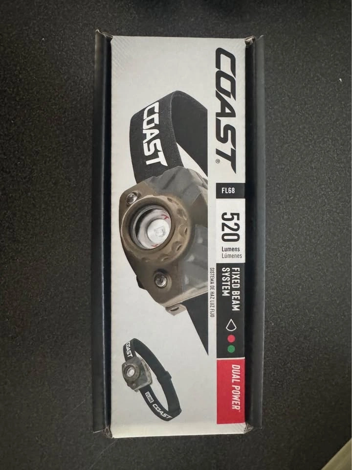 Brand new COAST FL68 headlamp