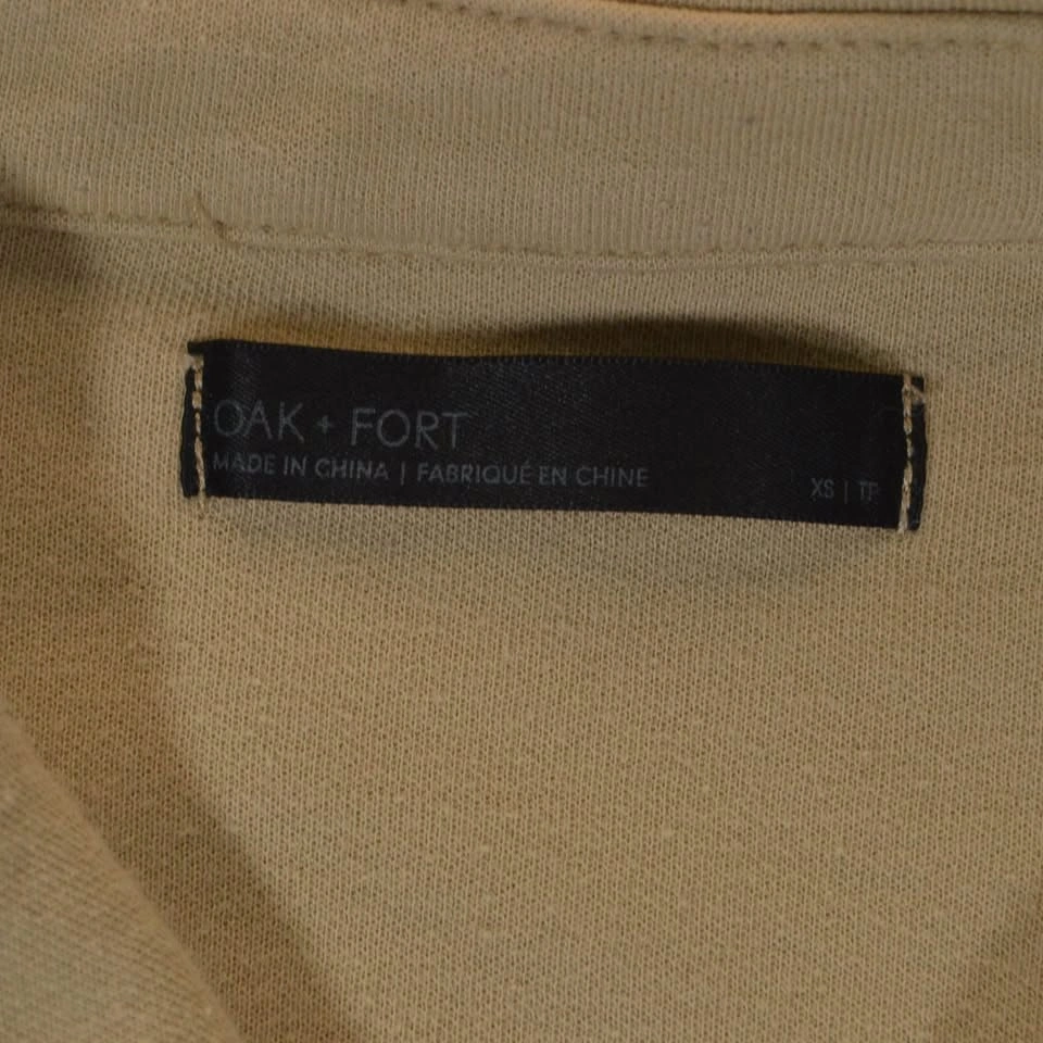Men’s Oak + Fort Beige Ribbed Button-Up Overshirt XS - photo 3