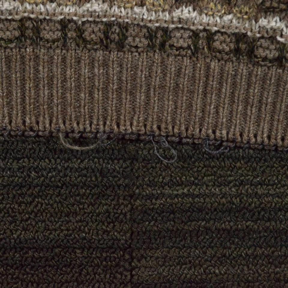 Classics Men's Geometric Grandpa Crewneck Sweater L Brown - photo 5