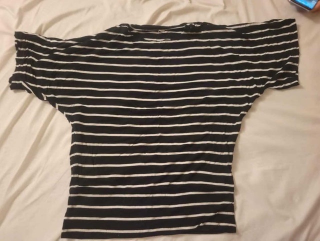 Striped Boat Neck Top
