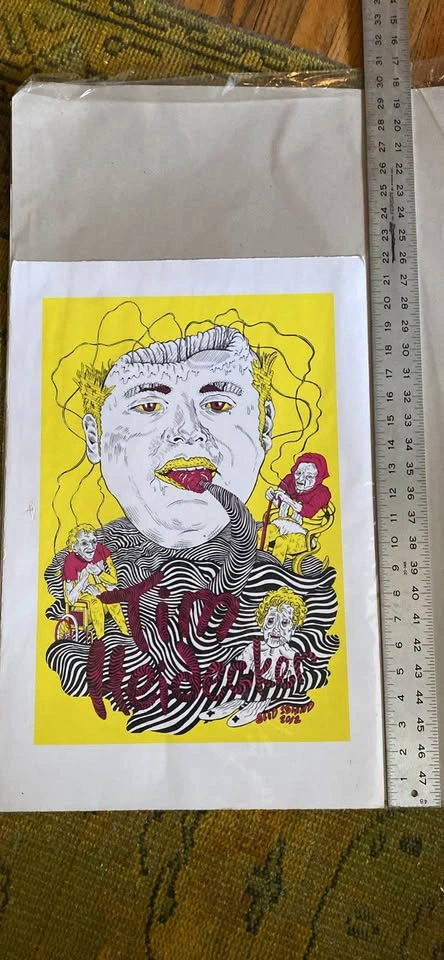 Tim Heidecker Silkscreened Gig Poster - photo 2