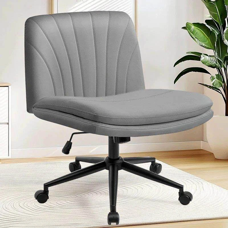 Modern 360-Degree Swivel Armless Office Chair