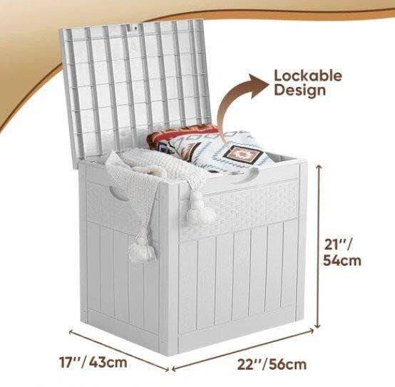 New 33 Gallon Waterproof, Lockable Deck Box - photo 2