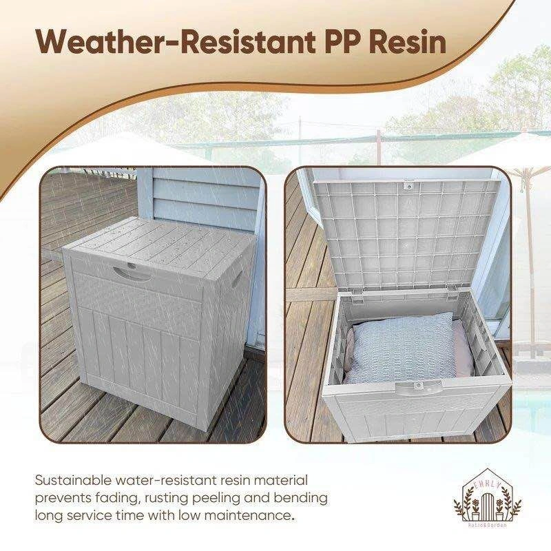 New 33 Gallon Waterproof, Lockable Deck Box - photo 4
